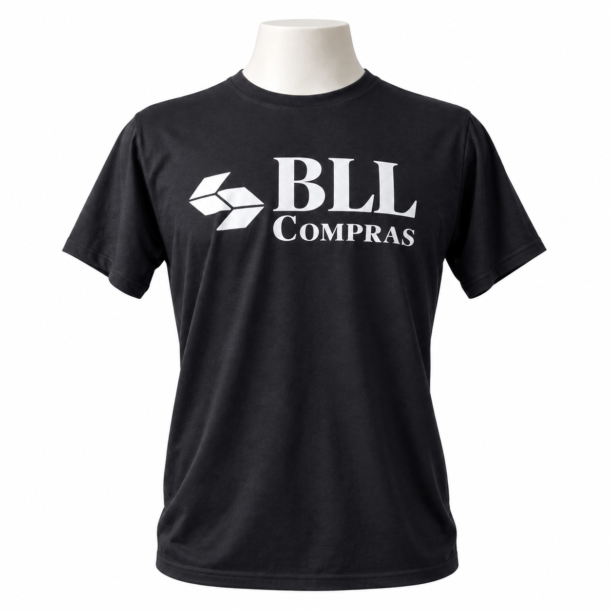 Camiseta preta personalizada para BLL Compras